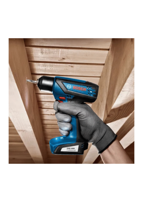 Furadeira Parafusadeira Sem Fio De 6mm Bosch Gsr 1000 Smart Com Maleta 700rpm Azul - Imagem 6